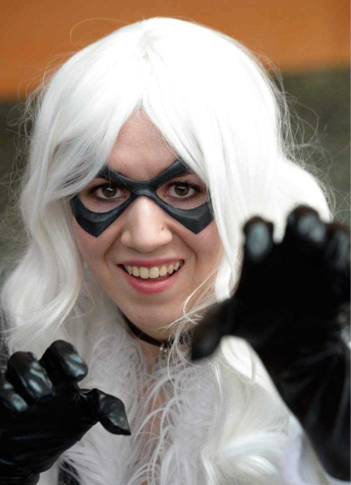 Leah Hogsten  |  The Salt Lake Tribune
Marie Andrews is Black Cat. Salt Lake Comic Con's FanX 2016 attendees mingle during the three-day pop-culture convention at the Salt Palace Convention Center, Friday, March 25, 2016.