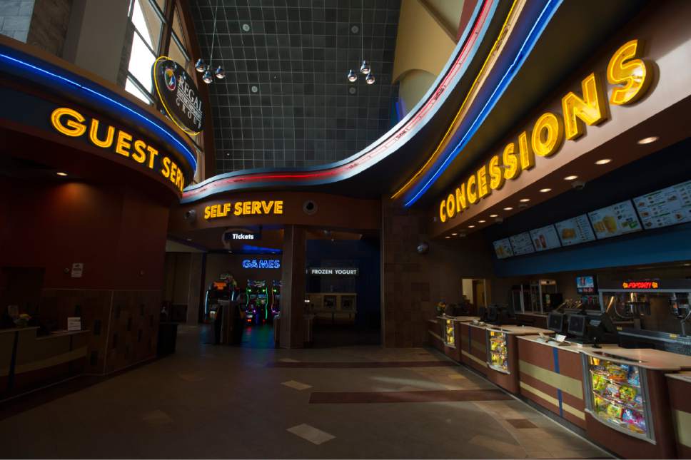 Rick Egan  |  The Salt Lake Tribune

Regal Crossroads 14, a deluxe movie theater multiplex on Redwood Road in Taylorsville, celebrated its grand opening Thursday, March 16, 2017.