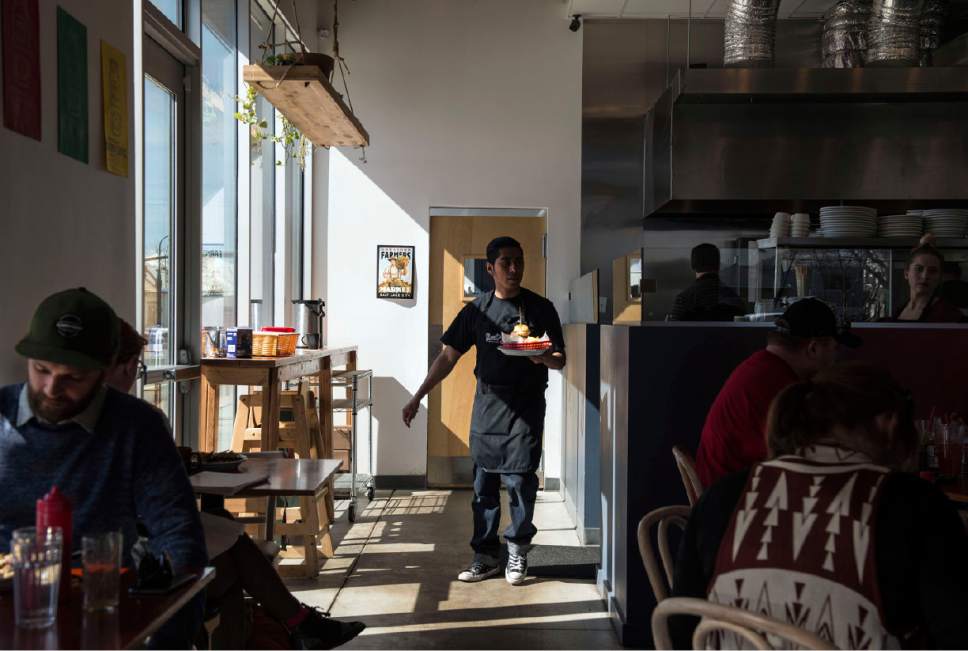 Lennie Mahler  |  The Salt Lake Tribune

Sweet Lake Biscuits & Limeade, a new breakfast and lunch spot at 54 West 1700 South in Salt Lake City.