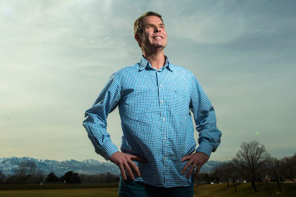 Chris Detrick  |  The Salt Lake Tribune
John Swallow poses for a portrait at Storm Mountain Park in Sandy Friday March 3, 2017.