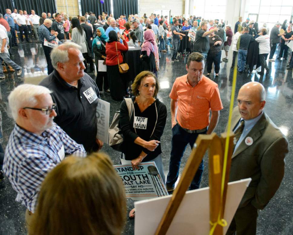 Steve Griffin  |  The Salt Lake Tribune


West Valley City citizens attend an open house on proposed homeless shelters in their city at the Utah Cultural Celebration Center in West Valley City Tuesday March 21, 2017.