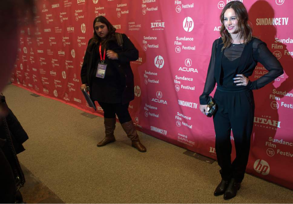 Rick Egan  |  The Salt Lake Tribune

Brie Larson for the premiere of the film "Digging For Fire" at the 2015 Sundance Film Festival in Park City, Monday, January 26, 2015