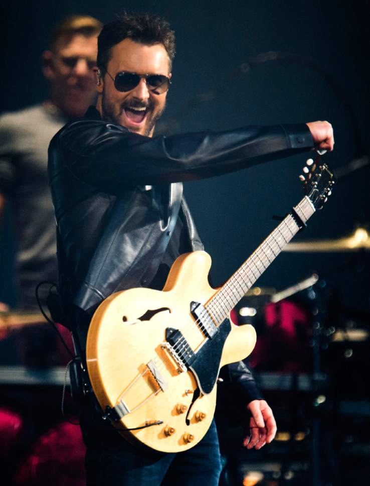 Rick Egan  |  The Salt Lake Tribune

Country music star Eric Church's performs at the Vivint Smart Home Arena on his 2017 Holdin' My Own Tour, in Salt Lake City, Saturday, March 25, 2017.