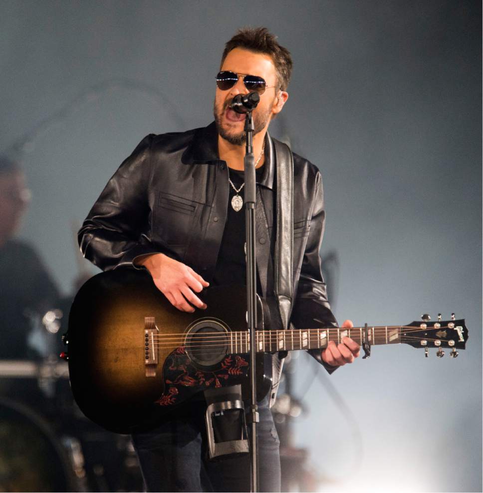 Rick Egan  |  The Salt Lake Tribune

Country music star Eric Church's performs at the Vivint Smart Home Arena on his 2017 Holdin' My Own Tour, in Salt Lake City, Saturday, March 25, 2017.