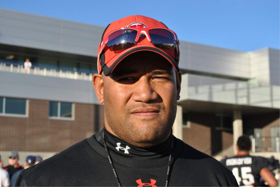 Matthew Piper  |  The Salt Lake Tribune

Utah defensive line coach Ilaisa Tuiaki, also known during his mixed martial arts career as Ogre 6, has helped develop the nation's best pass rush. To do that, he's drawn upon his fighting background.