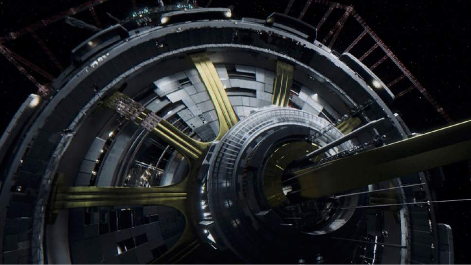 The giant spaceship Nauvoo was built for the Mormons on the science-fiction series "The Expanse."
Credit: Courtesy Syfy