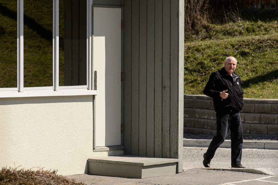 Trent Nelson  |  The Salt Lake Tribune
James Oler outside the courthouse during a break in his trial in Cranbrook, B.C., Wednesday April 19, 2017. Oler and co-defendant Winston Blackmore are the first fundamentalist Mormons to be tried for polygamy in Canada.