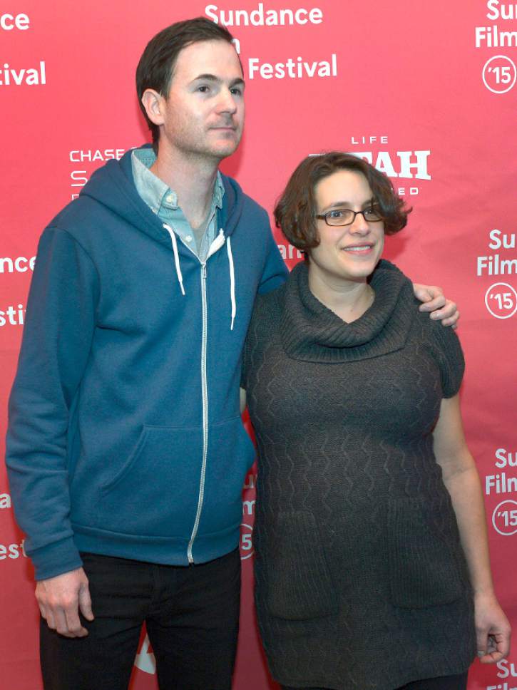 Leah Hogsten  |  The Salt Lake Tribune
Directors Ryan Fleck and Anna Boden at the premiere of "Mississippi Grind," starring Ben Mendelsohn and Ryan Reynolds, shown at the Eccles Theatre during the 2015 Sundance Film Festival in Park City, Saturday, January 24, 2015.   Mendelsohn plays a poker player on a losing streak who convinces a younger player (Reynolds) to join him on a road trip to New Orleans, where a high-stakes game awaits. This drama, by the writing-directing team of Ryan Fleck and Anna Boden ("Half Nelson," SFF'06; "Sugar," SFF'08), also stars Sienna Miller, Analeigh Tipton, Alfre Woodard and Robin Weigert.