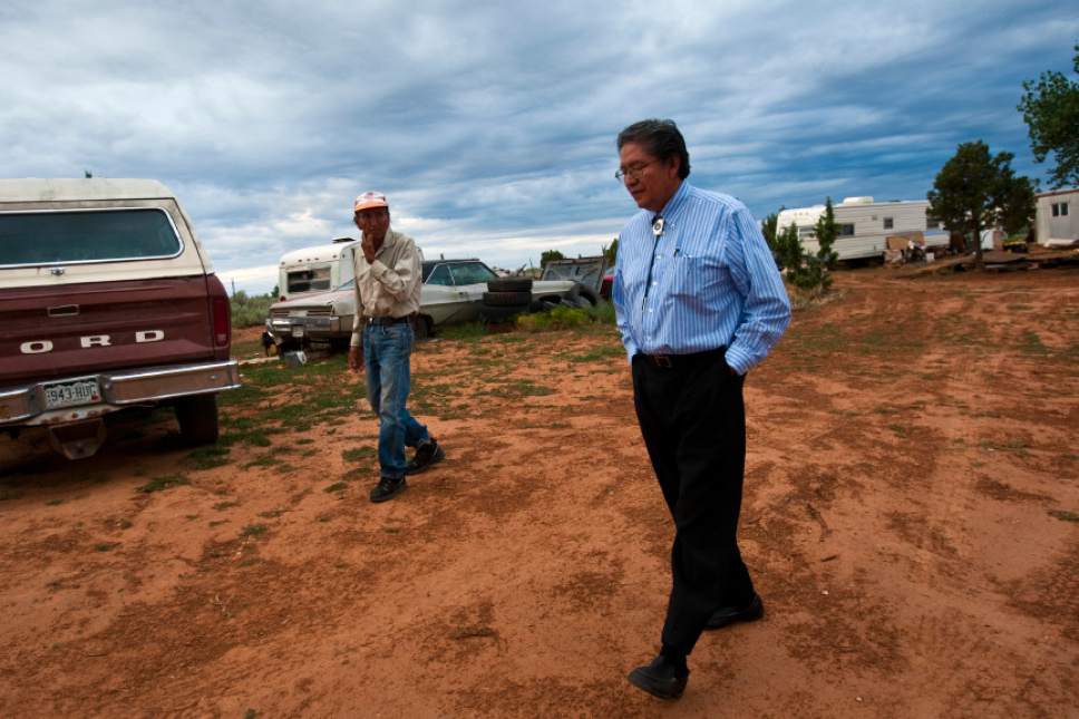 Chris Detrick  |  Tribune file photo 
Residents of the Navajo community of Westwater in Utah's San Juan County, shown here in 2010, have lived for years without running water, plumbing, sewage disposal or electricity. New evidence that San Juan's Navajos are undercounted by the U.S. Census could hold huge political and funding implications for the state's poorest county.