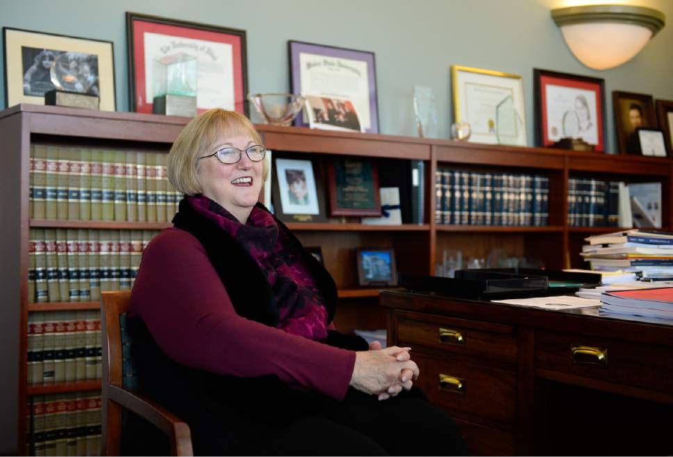Francisco Kjolseth | The Salt Lake Tribune
Telling her life's path, Utah Supreme Court Justice Christine Durham who has been on the supreme court since 1982, sent a letter to Gov. Gary Herbert on Tuesday, May, 2, 2017, with her decision to retire from the bench effective Nov. 16 of this year.