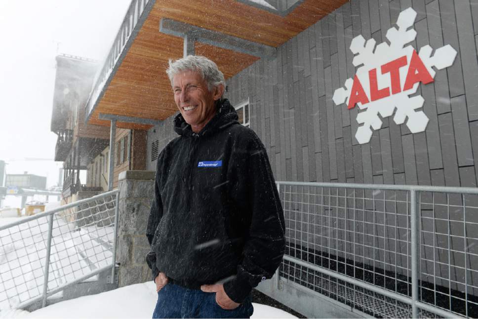 Francisco Kjolseth | The Salt Lake Tribune
Snow continues to fall in late April after Onno Wieringa, 67, completed his last season as general manager at Alta Ski Area, a position he's held since the late 1988.