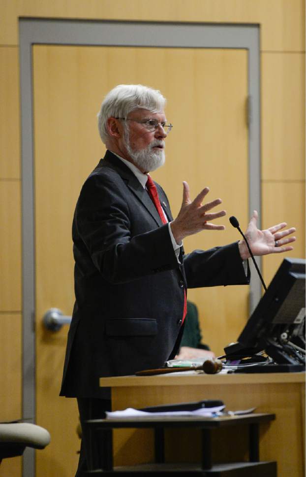 Francisco Kjolseth | The Salt Lake Tribune


University of Utah President David Pershing announces A. Lorris Betz as the interim U. Health Care CEO during a meeting at the Spencer F. and Cleone P. Eccles Health and Sciences Building on Monday, May 1, 2017. Pershing also addressed plans for finding a replacement for former Health Care CEO, Vivian Lee. President Pershing announced he will be stepping down from his post, and that the search for his replacement will run in "parallel" with the hiring process for a new Health Sciences vice president to replace Vivian Lee, who resigned Friday amid controversy.