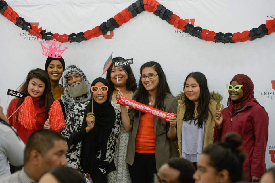 Francisco Kjolseth | The Salt Lake Tribune
The University of Utah's Center for Ethnic Affairs holds its annual graduation celebration for students and their families in a more intimate event prior to commencement ceremonies on Thursday, April 27, 2017 at the A. Ray Olpin Union Building.