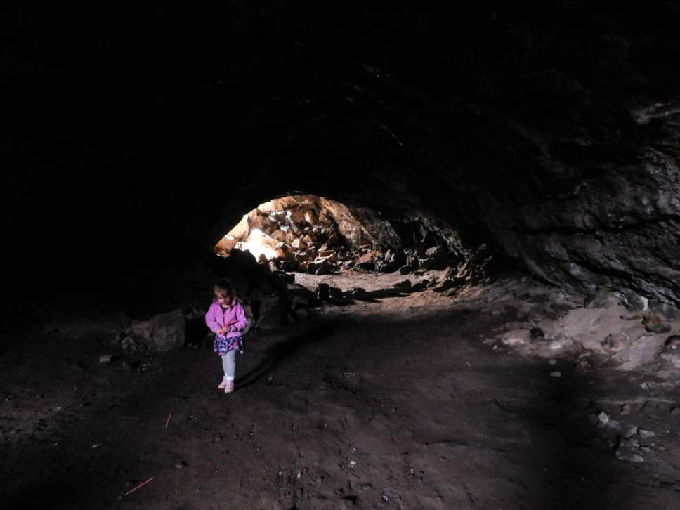 Erin Alberty  |  The Salt Lake Tribune


The writer's daughter collects dozens of used glow-sticks inside a lava tube March 7, 2017 on Tabernacle Hill near Meadow in Millard County.
