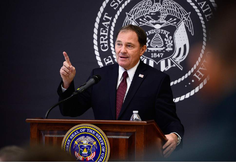 Scott Sommerdorf   |  Tribune file photo
Utah Gov. Gary Herbert sees no need to call a special session to spell out the process for a special election to replace Rep. Jason Chaffetz, who has said he may step down early. The governor's position has spurred lawmakers to call for a constitutional amendment removing his unilateral power to call a special session.