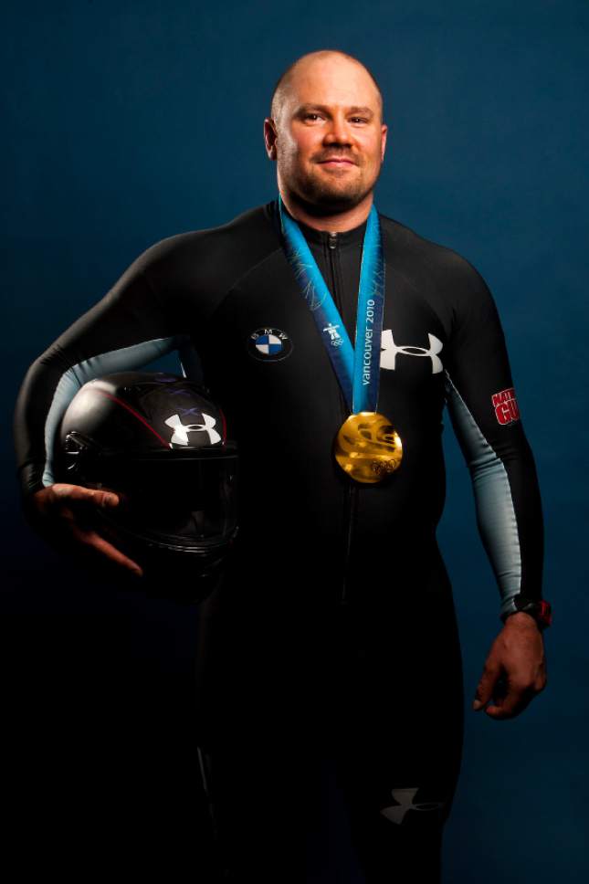 Chris Detrick  |  The Salt Lake Tribune
Steven Holcomb poses for a portrait during the Team USA Media Summit at the Canyons Grand Summit Hotel Monday September 30, 2013.