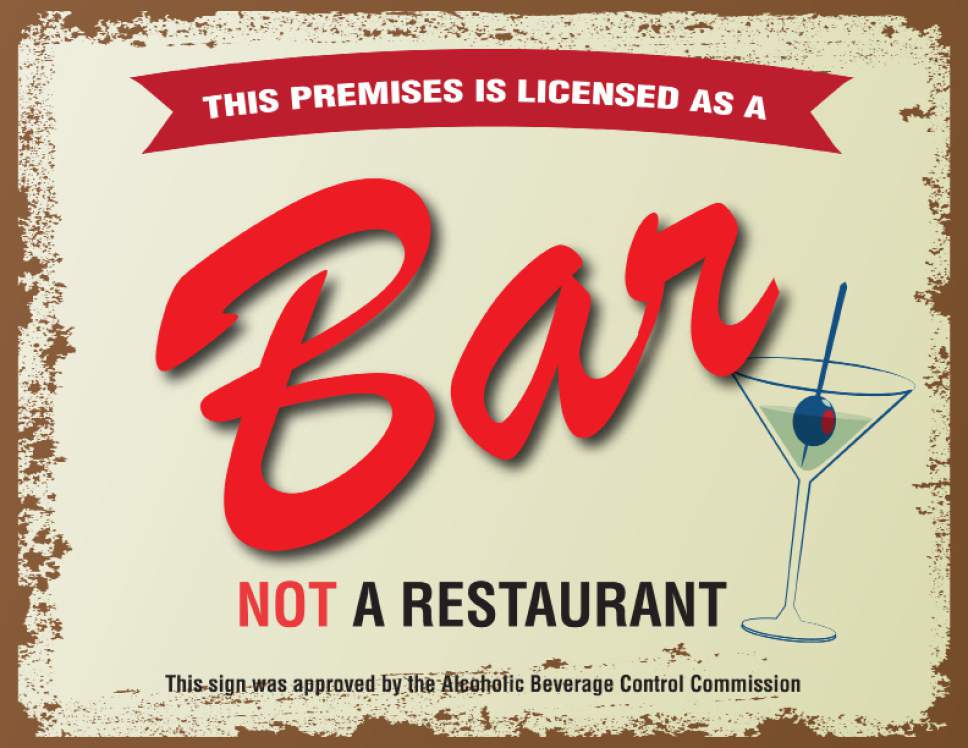 Utah bars and restaurants must now have signs telling patrons whether
