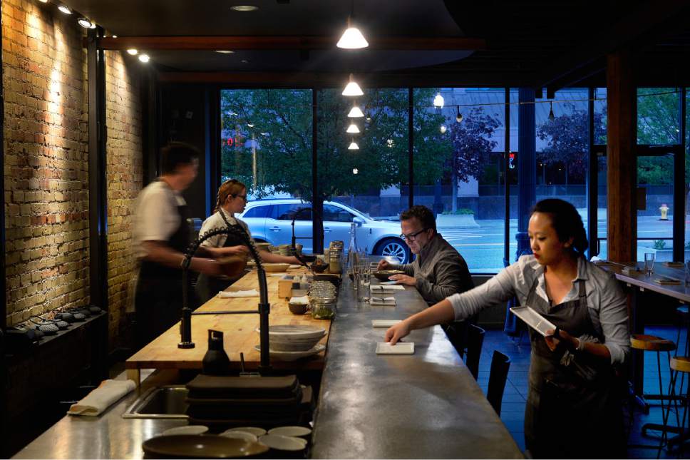 Scott Sommerdorf | The Salt Lake Tribune
 Ikigai, housed in the space once occupied by Mikado and Naked Fish in downtown Salt Lake City, debuted in December and will close after dinner service on Thursday, May 11.