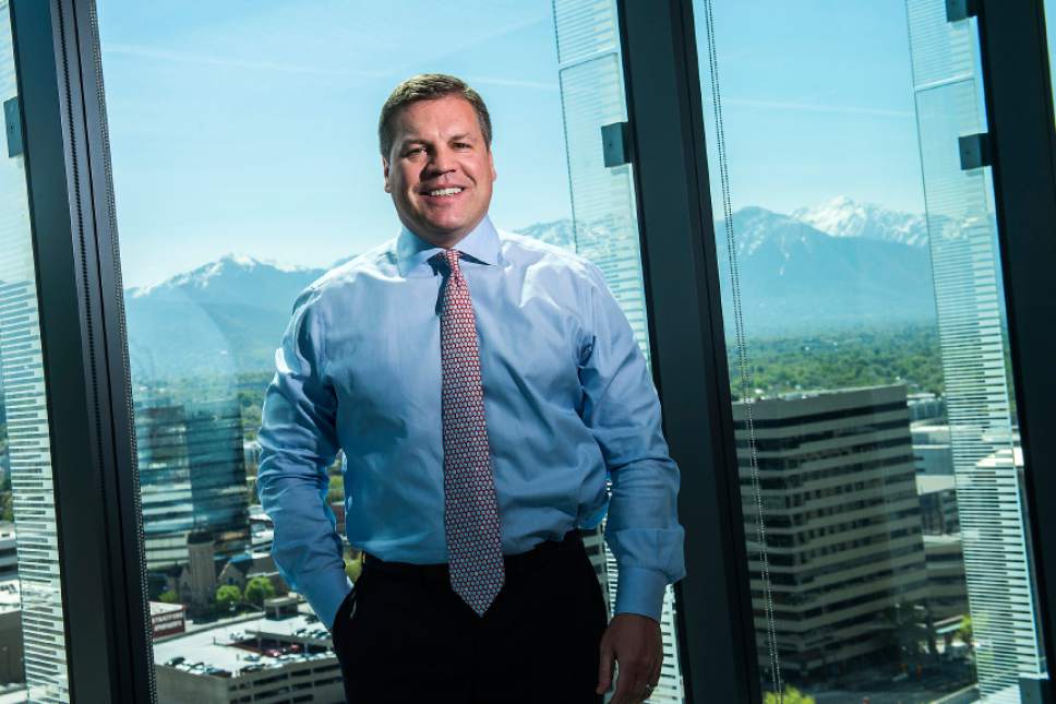 Chris Detrick  |  The Salt Lake Tribune
Goldman Sachs Partner David Lang poses for a portrait Wednesday, May 3, 2017.