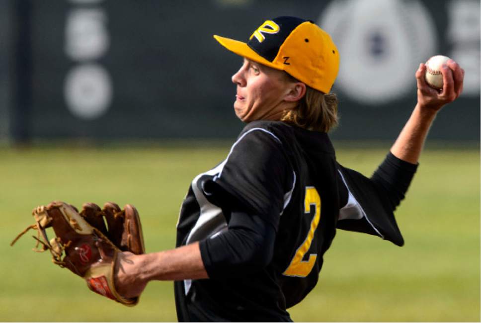 Steve Griffin  |  The Salt Lake Tribune



Roy pitcher Brody Perkes fires to the plate as the sun peaks from the clouds during the class 5A baseball state playoff game against Bingham in South Jordan Wednesday May 17, 2017.