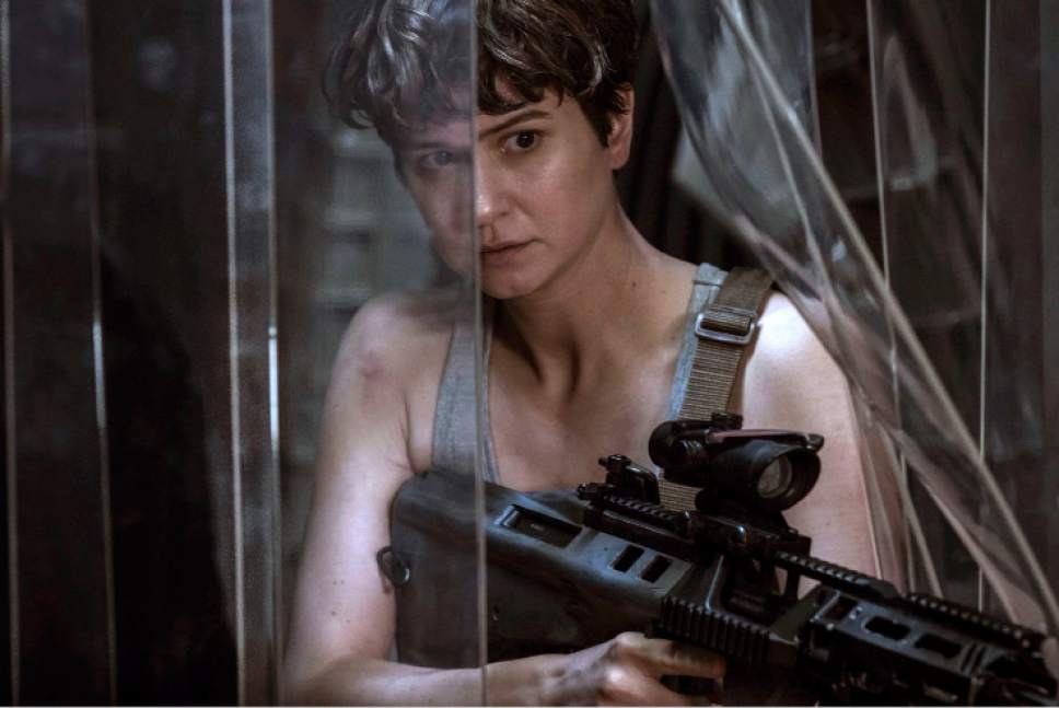 This image released by Twentieth Century Fox shows Katherine Waterston in a scene from "Alien: Covenant."  (Mark Rogers/Twentieth Century Fox via AP)