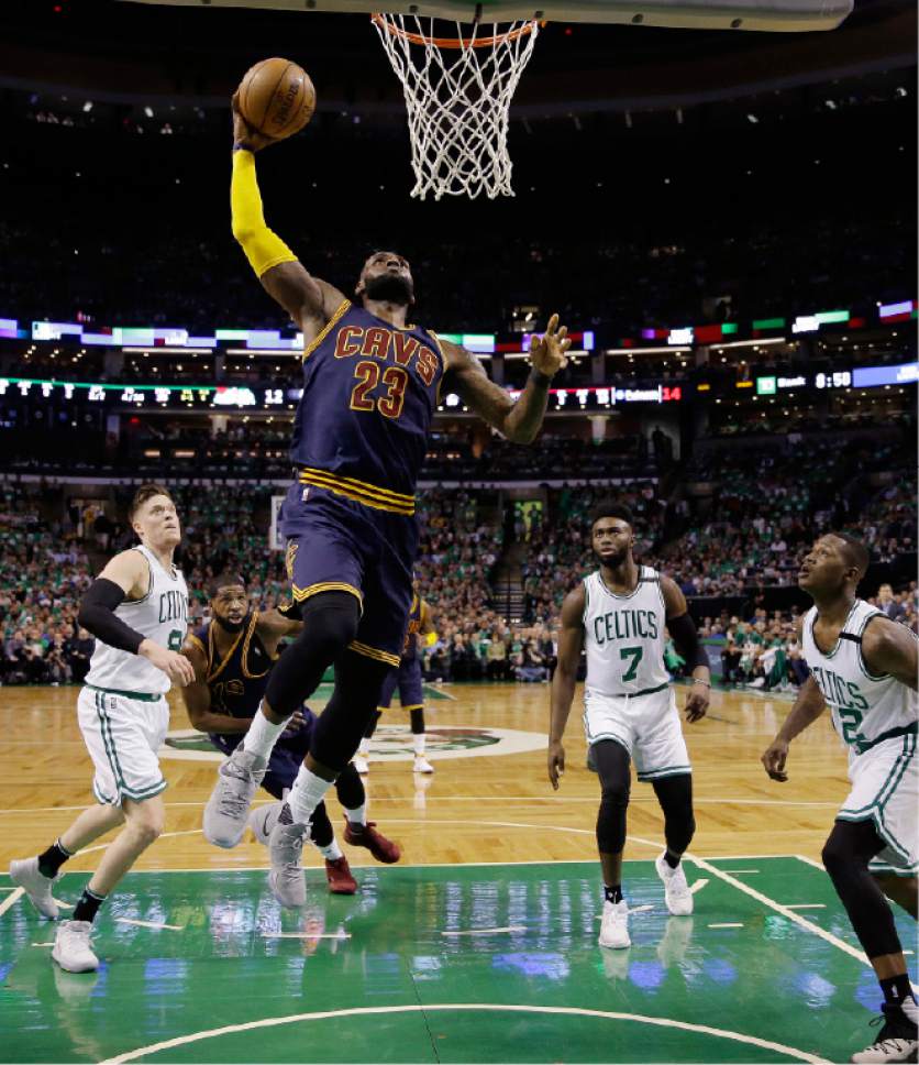 NBA: LeBron passes Jordan, Cavs back in Finals with 135-102 win - The ...