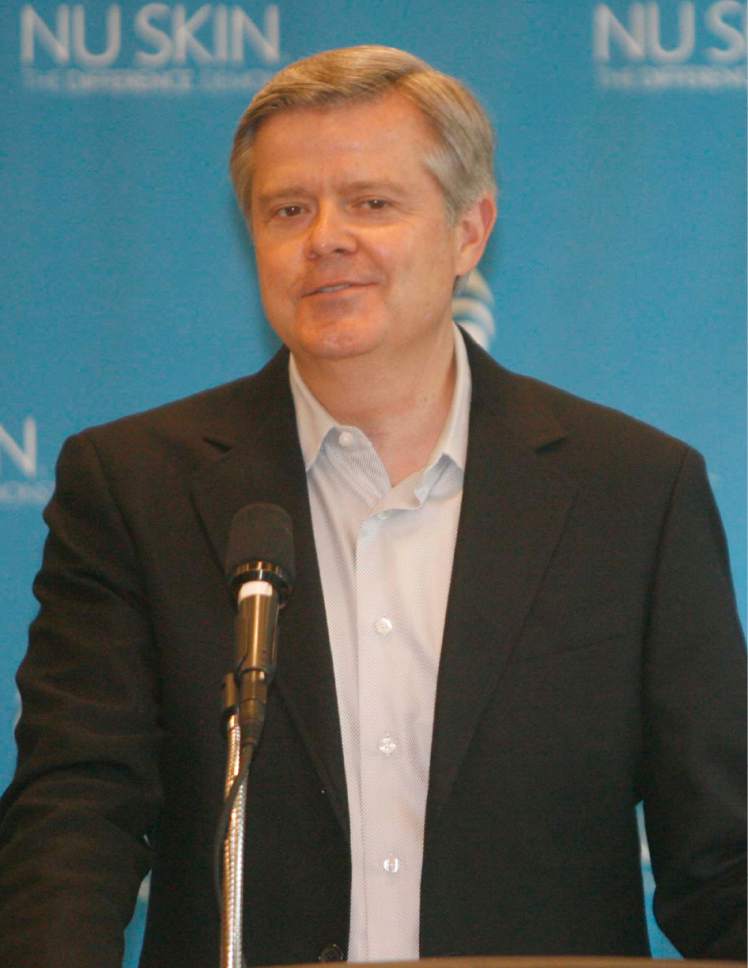 |  Tribune File Photo

CEO of NuSkin Truman Hunt at a company event on Tuesday, June 9,2009.