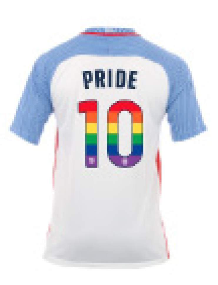 rainbow soccer jersey