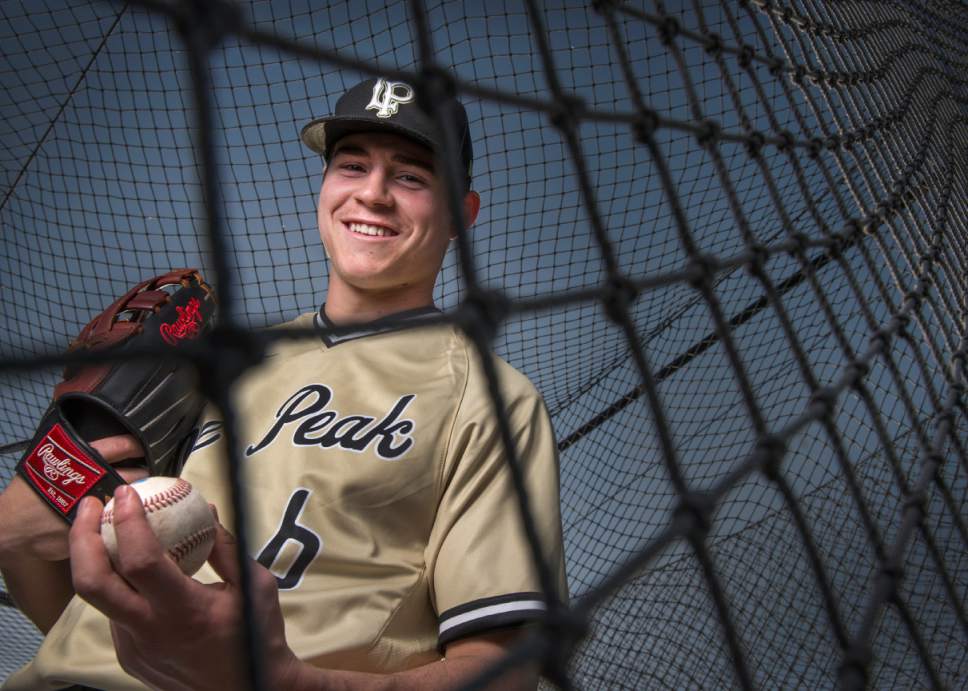 Leah Hogsten  |  The Salt Lake Tribune
Lone Peak High School's Seth Corry is the No. 2 ranked left-handed pitcher in the country.