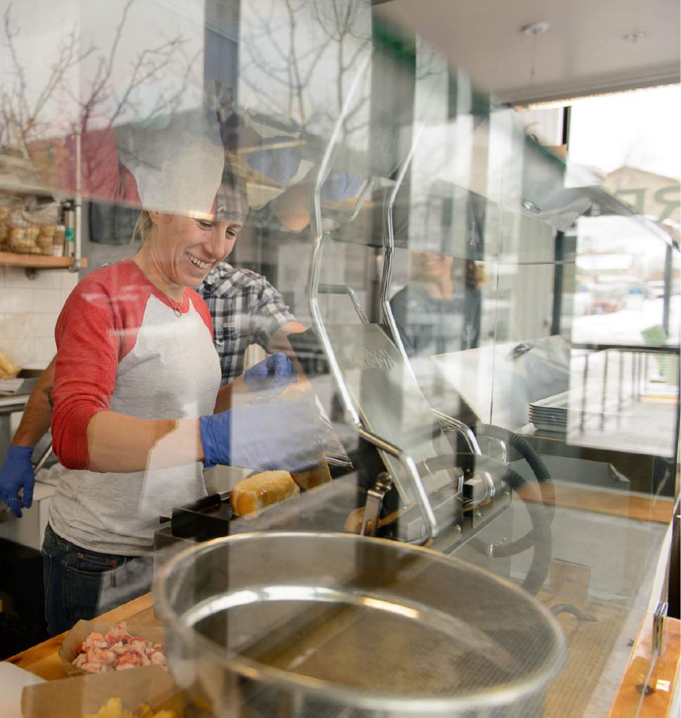 Trent Nelson  |  The Salt Lake Tribune
Lorin Smaha at work at Freshie's Lobster Co. in Park City.