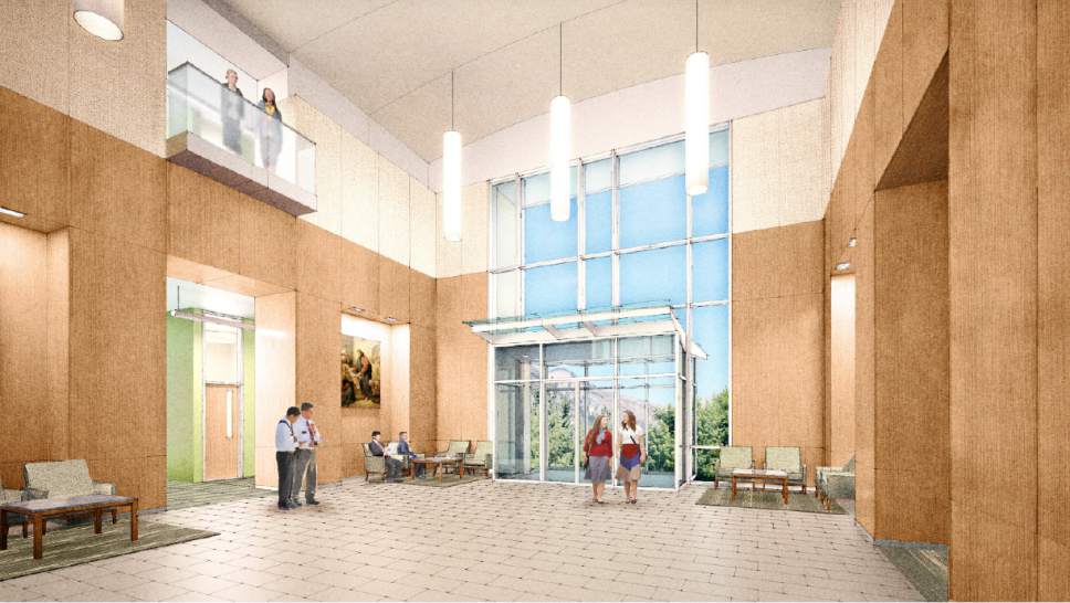 |  Courtesy LDS Church

Rendering of the lobby in one of the new buildings at the Missionary Training Center (MTC) in Provo, Utah.