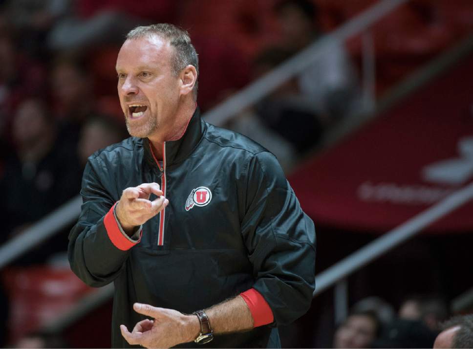 Lennie Mahler  |  Tribune file photo
About the handful of games the Utes will play overseas, Utah coach Larry Krystkowiak says, "It'll be really good for our guys and building culture. It will be fun."