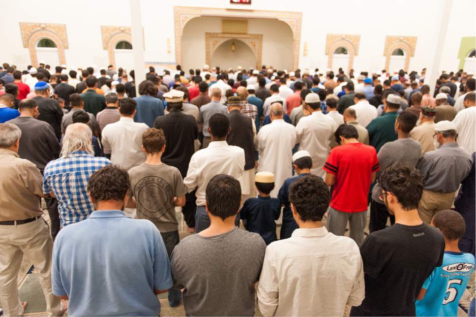 Alex Gallivan  |  Special to the Tribune


Muslims observe Breaking of Fast for Ramadan at sunset at the Khadeeja Islamic Center in West Valley City, Saturday, June 03, 2017.