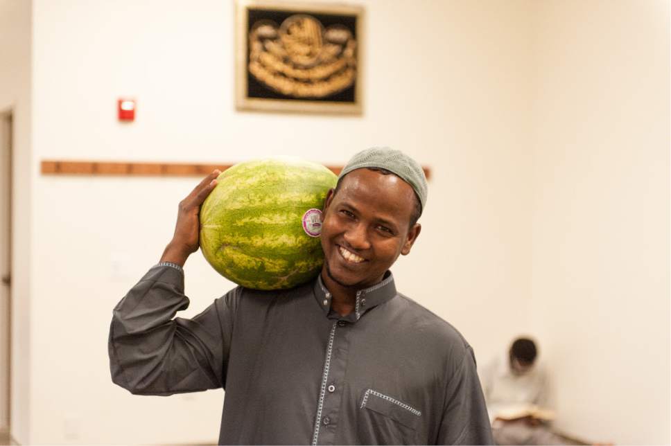 Alex Gallivan  |  Special to the Tribune


Muslims observe Breaking of Fast for Ramadan at sunset at the Khadeeja Islamic Center in West Valley City, Saturday, June 03, 2017.