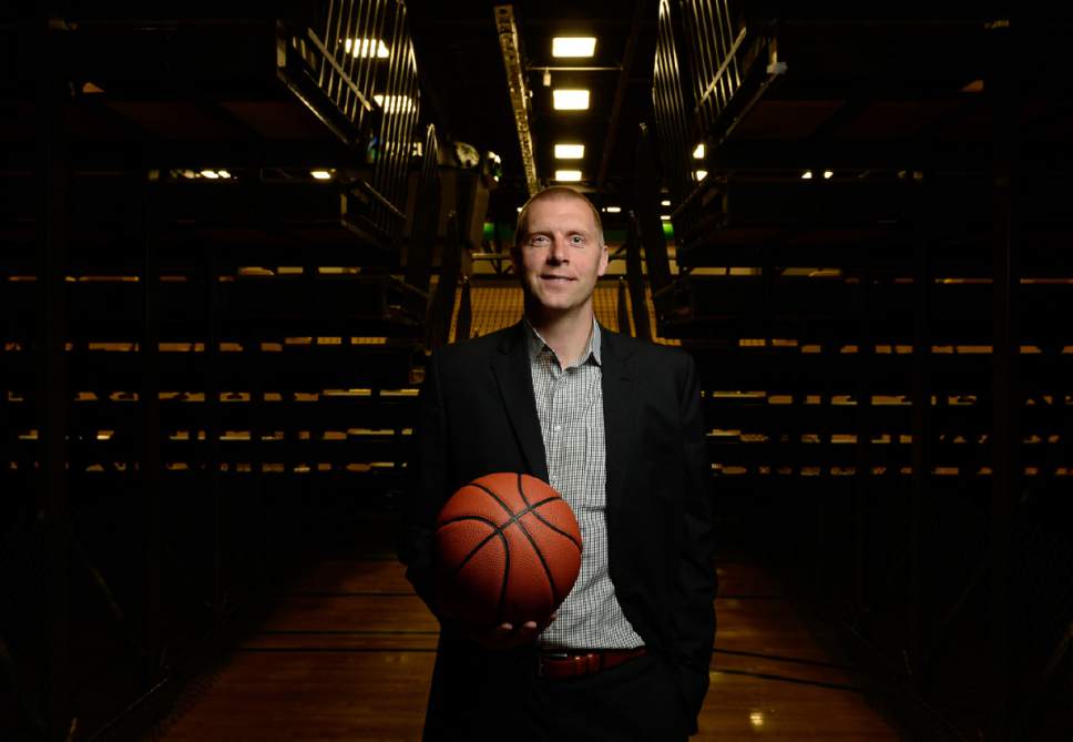 Francisco Kjolseth | The Salt Lake Tribune
Mark Pope,  starting his third year as UVU's basketball coach, was three quarters of his way through a medical career before abruptly altering his path and starting at the entry level of college coaching.