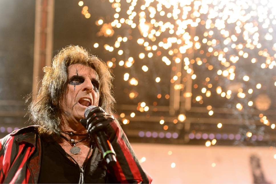 Trent Nelson  |  The Salt Lake Tribune
Alice Cooper performs at EnergySolutions Arena in Salt Lake City, Wednesday July 29, 2015.