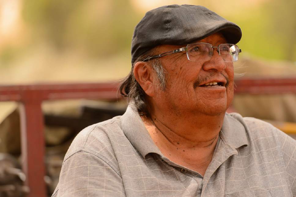 Trent Nelson  |  The Salt Lake Tribune
Jonah Yellowman, a Navajo spiritual advisor, at the 3rd Annual Bears Ears Inter-Tribal Summer Gathering, Thursday June 8, 2017.