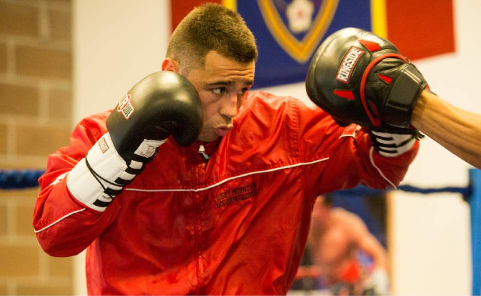 Rick Egan  |  The Salt Lake Tribune

Professional boxer, Jose Haro, West Valley City, trains for his next fight, which will be on national television next Saturday at the Winnavegas Casino in Sloan, Iowa, Monday, June 5, 2017.