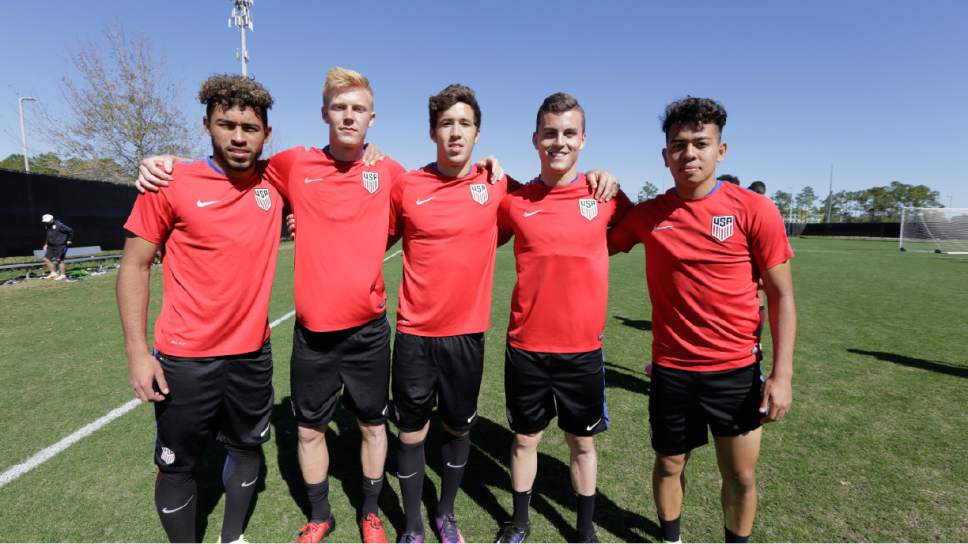 Courtesy  |  U.S. Soccer

From left to right: RSL academy products Danilo Acosta, Justen Glad, Aaron Herrera, Brooks Lennon and Sebastian Saucedo with the U.S. U-20s at 2017 CONCACAF Championship in Costa Rica.