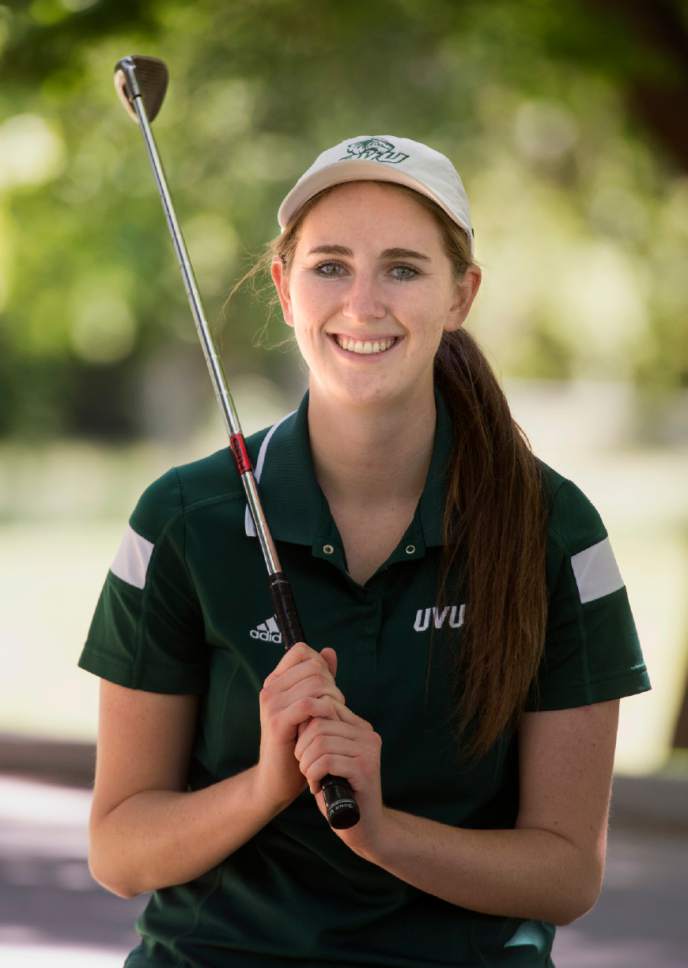 Rick Egan  |  The Salt Lake Tribune

Monica Yeates overcame a mysterious illness and family tragedy to play on the Utah Valley University golf team, as a senior and graduate from the school. Wednesday, June 7, 2017.