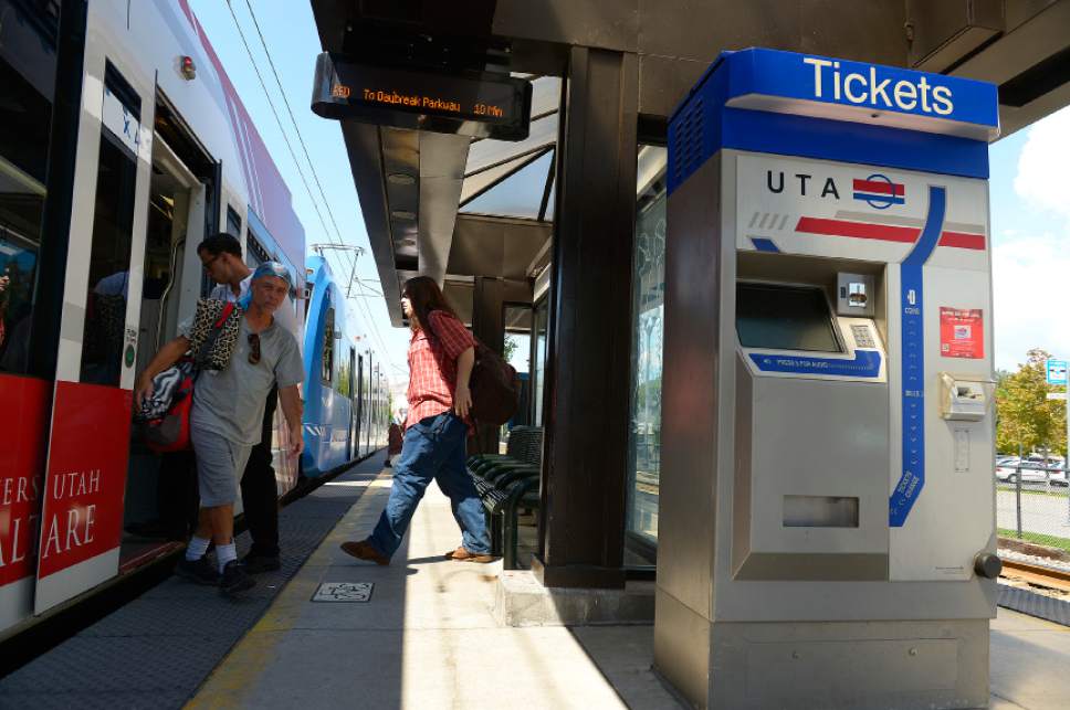 Leah Hogsten  |   Tribune file photo
The Utah Transit Authority shuts down most train and bus service by 9 p.m. And by 10 p.m. only 21 percent of its routes are still operating. Agency officials acknowledge that's a problem that must be addressed in the future.