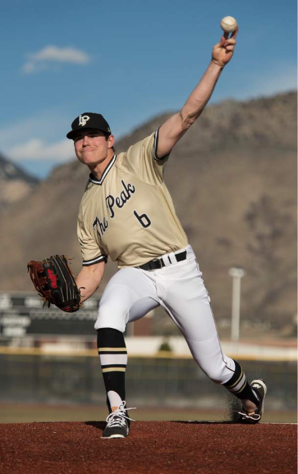 Leah Hogsten  |  The Salt Lake Tribune
Lone Peak High School's Seth Corry is the No. 2 ranked left-handed pitcher in the country.