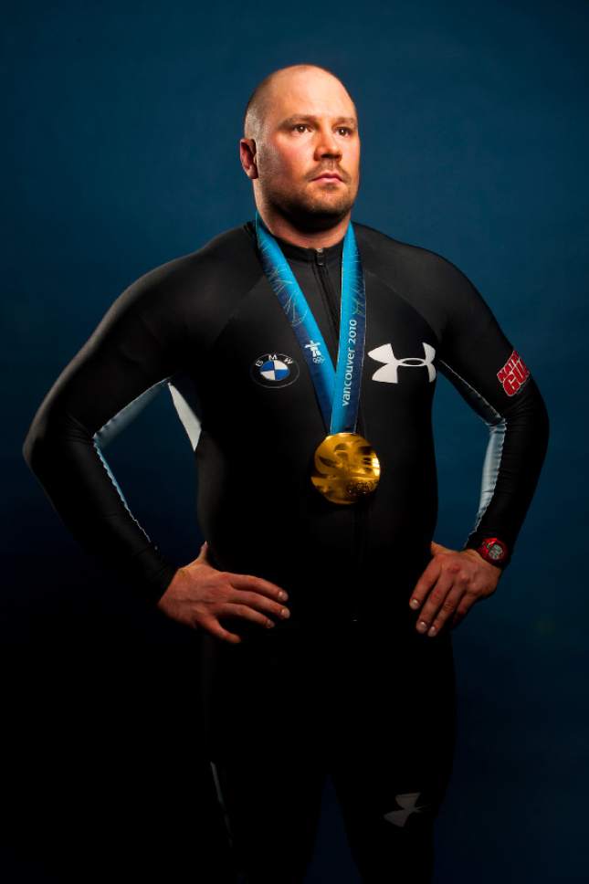 Chris Detrick  |  The Salt Lake Tribune
Steven Holcomb poses for a portrait during the Team USA Media Summit at the Canyons Grand Summit Hotel Monday September 30, 2013.