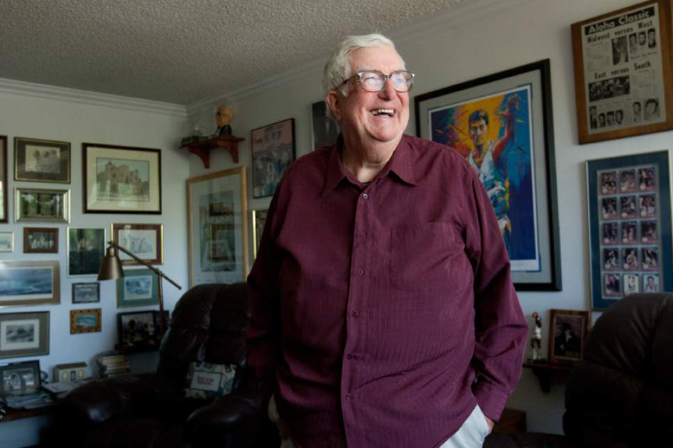 Chris Detrick | The Salt Lake Tribune 

Former Utah Jazz Coach Frank Layden poses for a portrait Wednesday July 27, 2011.