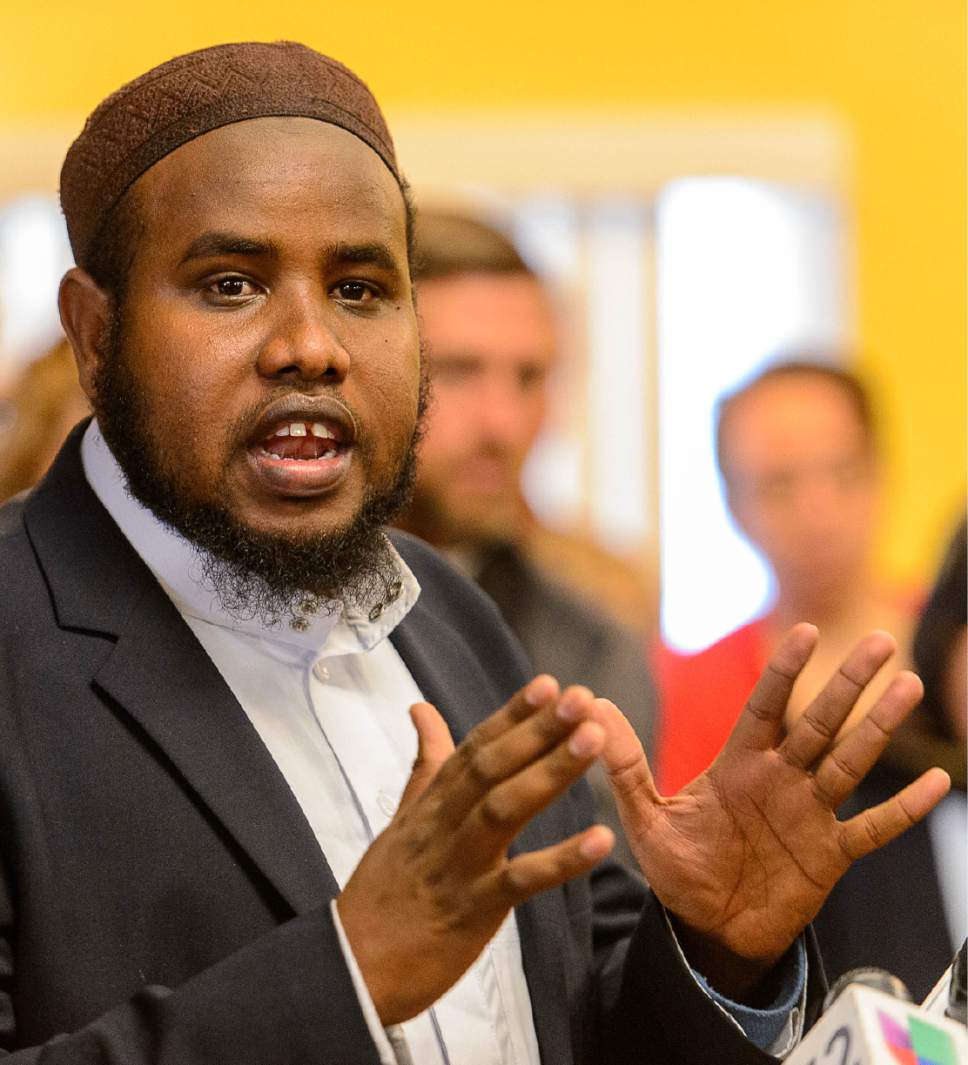 Trent Nelson  |   Tribune file photo
Imam Yussuf Abdi at the Madina Masjid Islamic Center in Salt Lake City, Friday March 10, 2017.