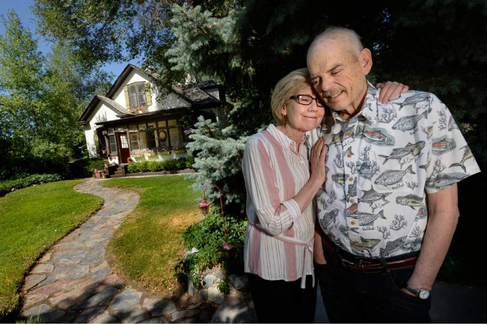 Scott Sommerdorf  |  The Salt Lake Tribune


Joan Crowther and her husband Carl in front of their historic West Jordan home. They  are petitioning the city to purchase the historic property and turn it into an art gallery, Wednesday, June 7, 2017.