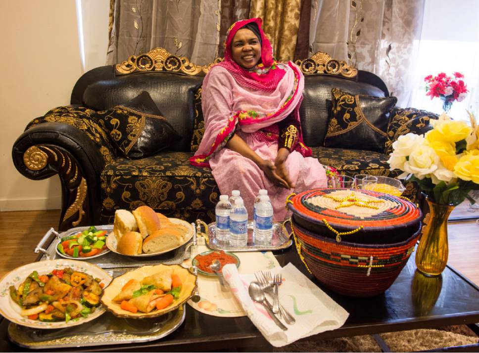Rick Egan  |  The Salt Lake Tribune
Sudanese food cooked by Kaltum Mohamed in her South Salt Lake apartment Monday, April 24, 2017.