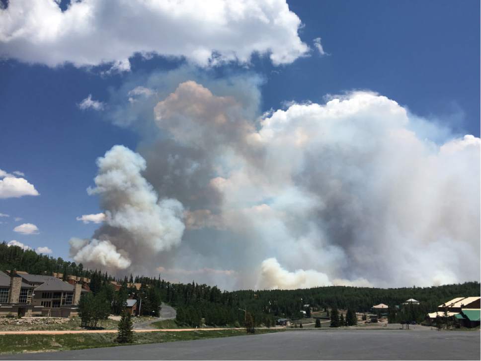 Tiffany Frandsen  |  The Salt Lake Tribune

By the evening of Wednesday, June 21, 2017, the Brian Head fire had burned 5,000 acres.