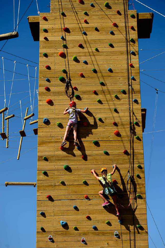 Trent Nelson  |  The Salt Lake Tribune
The ropes course at the National Ability Center in Park City, Tuesday June 20, 2017. With help from the Utah Office of Outdoor Recreation, Governor's Office of Economic Development and Intermountain Healthcare, the National Ability Center has expanded its ropes course.