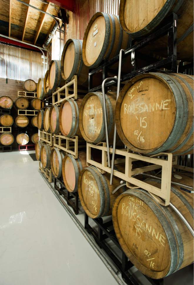 Rick Egan  |  The Salt Lake Tribune

Storage barrels at Cedar City's IG Winery, which after five years has moved to a new location on Center Street.